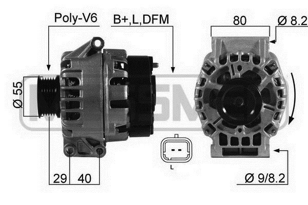 Generator 14V 75A