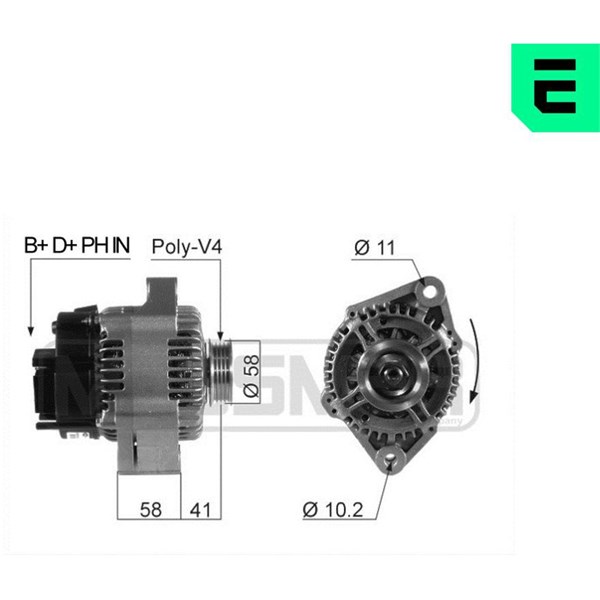 Generator 14V 75A Era oem Oem 210529 ERA OEM