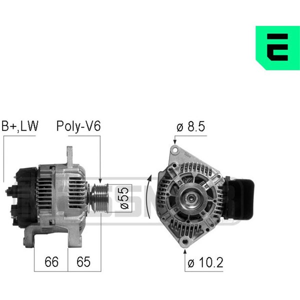 Generator 14V 110A Era oem Oem 210534 ERA OEM