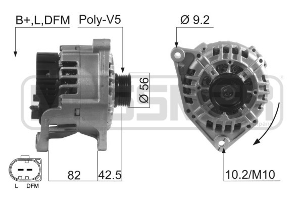 Generator 14V 120A