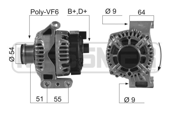 Generator 14V 75A