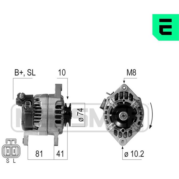 Generator 14V 70A Era oem Oem 210556 ERA OEM Generator 14V 70A Era oem Oem 210556 ERA OEM