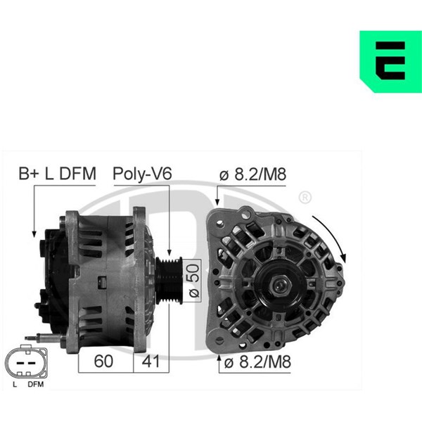 Generator 14V 90A Era oem Oem 210568 ERA OEM