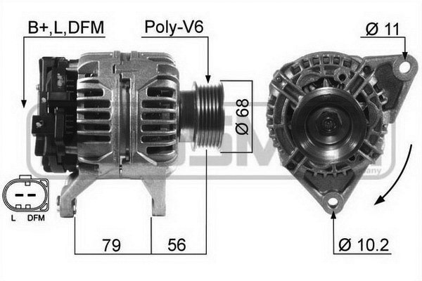Generator 14V 90A