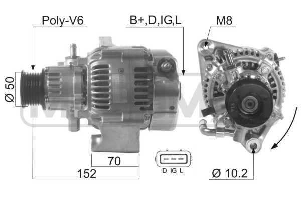 Generator 14V 90A