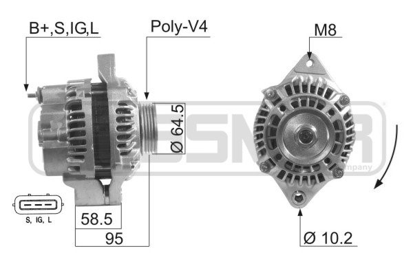 Generator 14V 60A