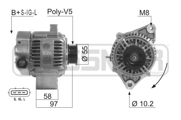 Generator 14V 70A