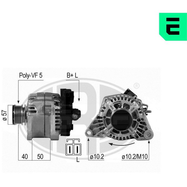 Generator 14V 90A Era oem Oem 210651 ERA OEM