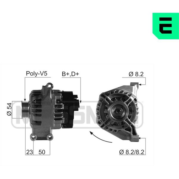 Generator 14V 70A Era oem Oem 210661 ERA OEM