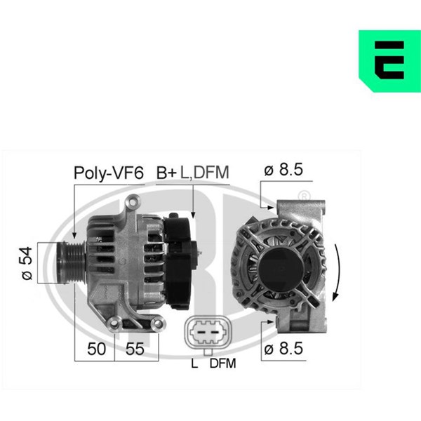 Generator 14V 105A Era oem Oem 210687 ERA OEM