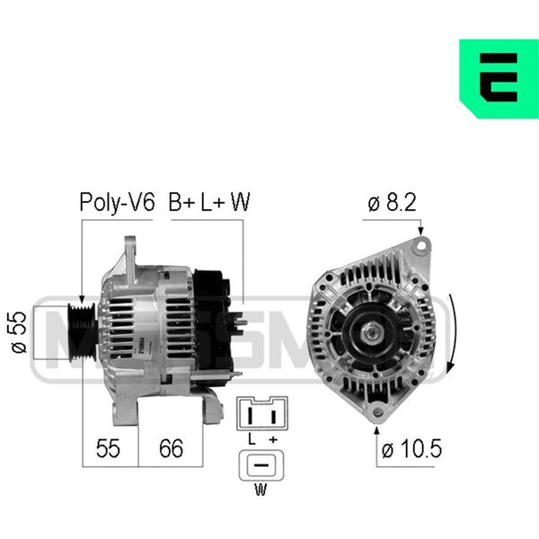 Generator 14V 110A Era oem Oem 210694 ERA OEM