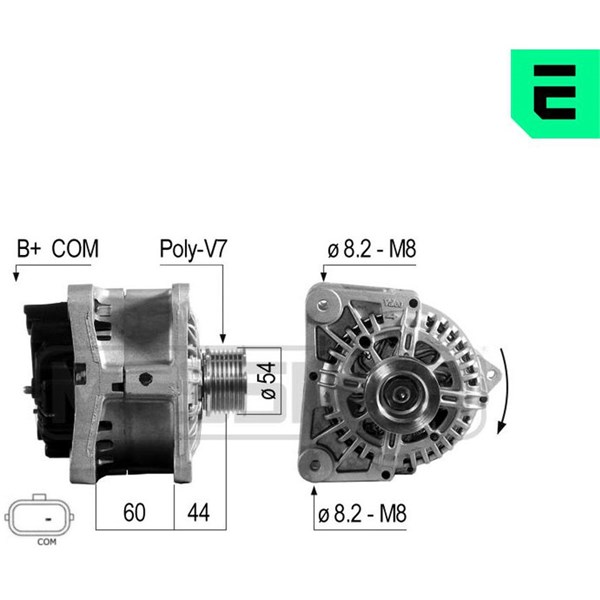 Generator 14V 110A Era oem Oem 210700 ERA OEM