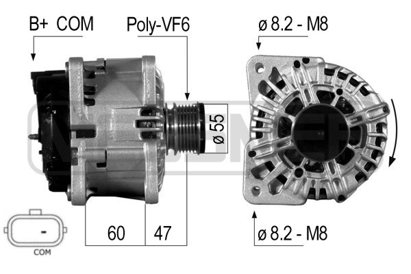 Generator 14V 160A