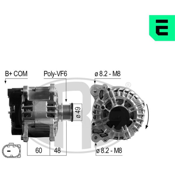 Generator 14V 140A Era oem Oem 210706 ERA OEM
