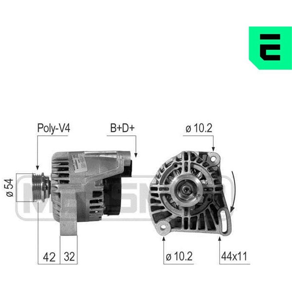 Generator 14V 90A Era oem Oem 210711 ERA OEM
