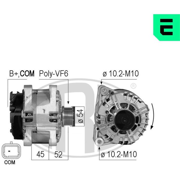 Generator 14V 150A Era oem Oem 210717 ERA OEM