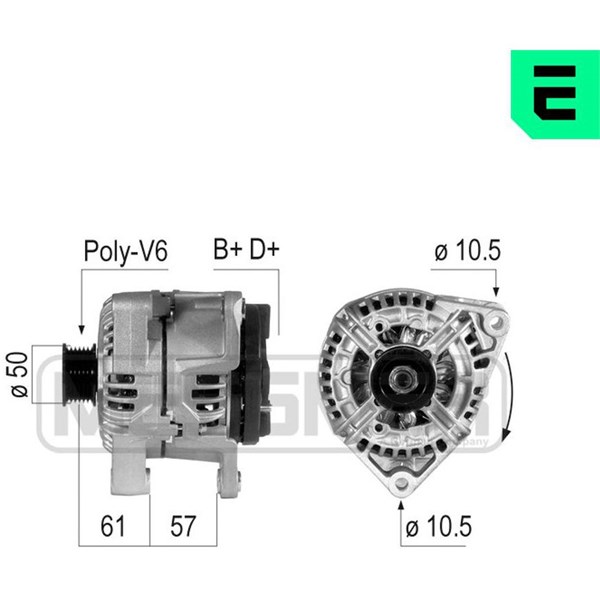 Generator 14V 140A Era oem Oem 210725 ERA OEM
