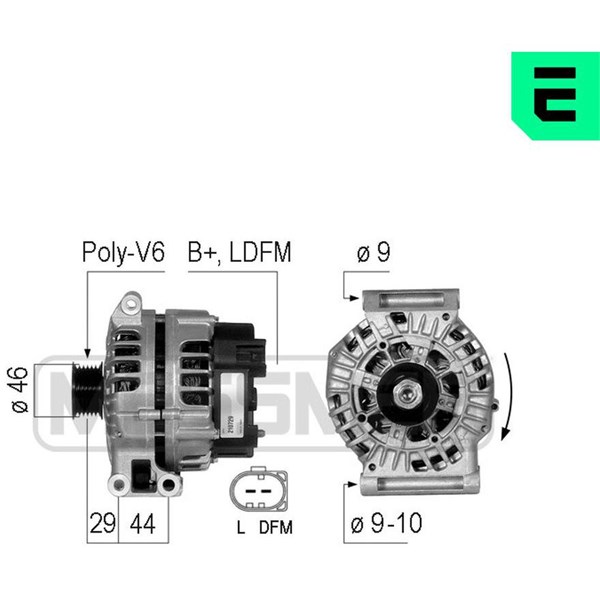 Generator 14V 120A Era oem Oem 210729 ERA OEM