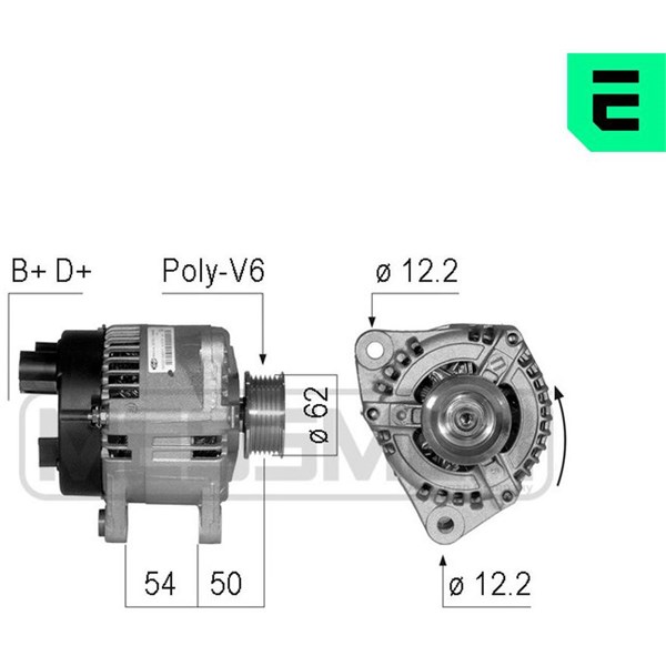 Generator 14V 100A Era oem Oem 210742 ERA OEM