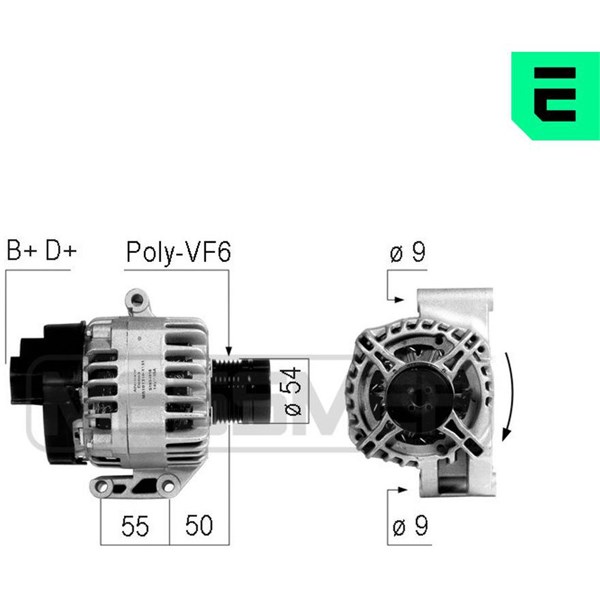 Generator 14V 105A Era oem Oem 210748 ERA OEM