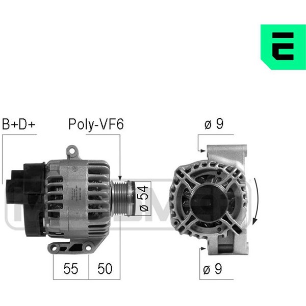 Generator 14V 70A Era oem Oem 210749 ERA OEM Generator 14V 70A Era oem Oem 210749 ERA OEM