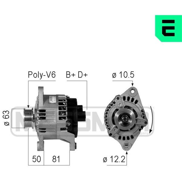 Generator 14V 100A Era oem Oem 210760 ERA OEM
