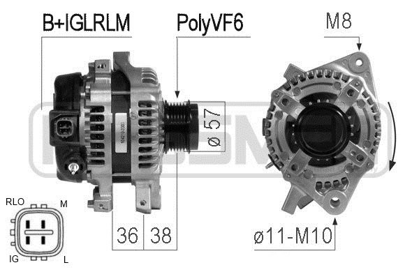 Generator 14V 100A