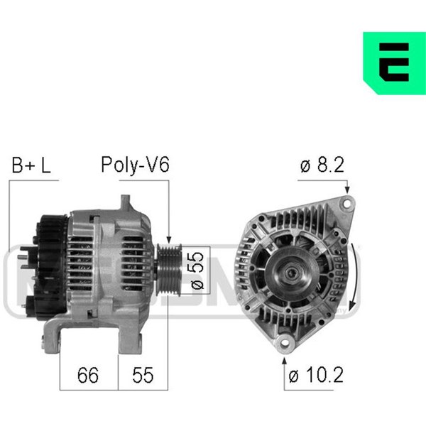 Generator 14V 80A Era oem Oem 210776 ERA OEM