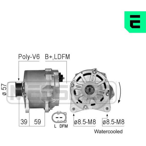 Generator 14V 190A Era oem Oem 210781 ERA OEM
