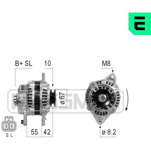 Generator 14V 75A Era oem Oem 210803 ERA OEM