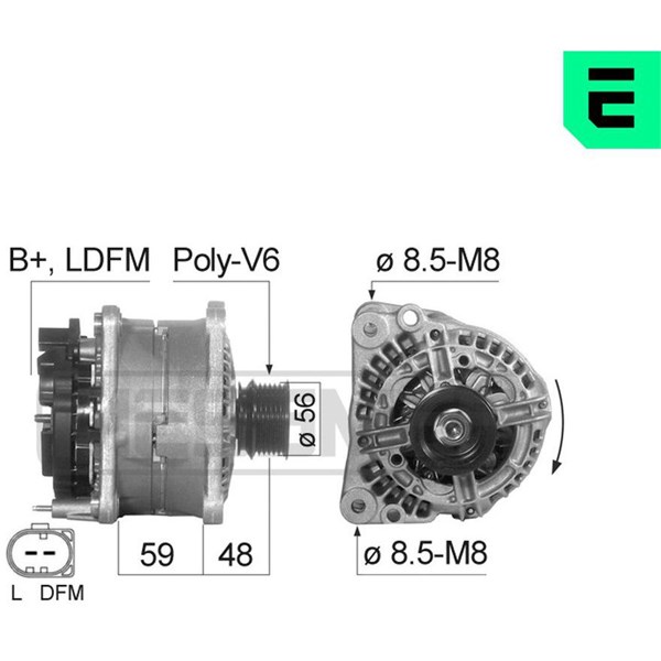 Generator 14V 70A Era oem Oem 210823 ERA OEM
