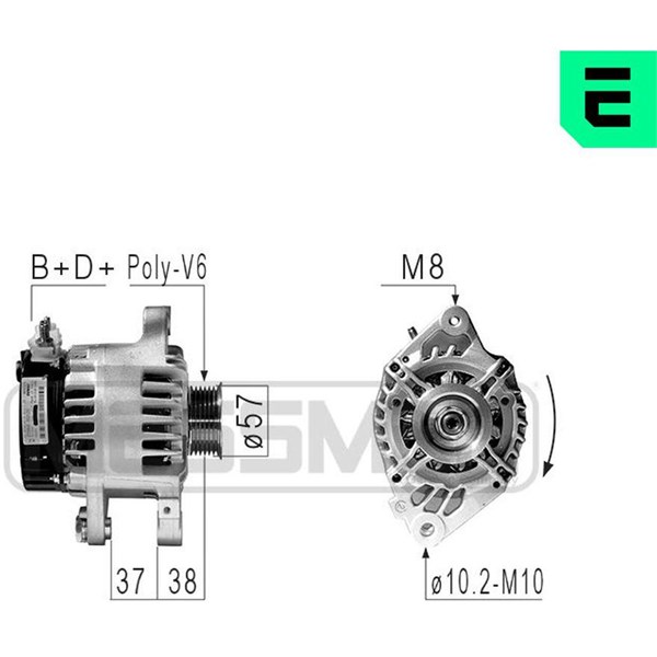 Generator 14V 70A Era oem Oem 210841 ERA OEM