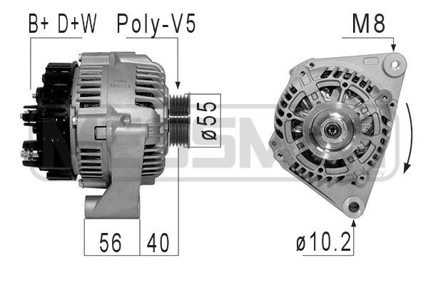 Generator 14V 70A