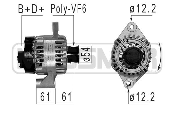 Generator 14V 120A