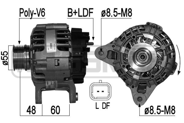 Generator 14V 95A