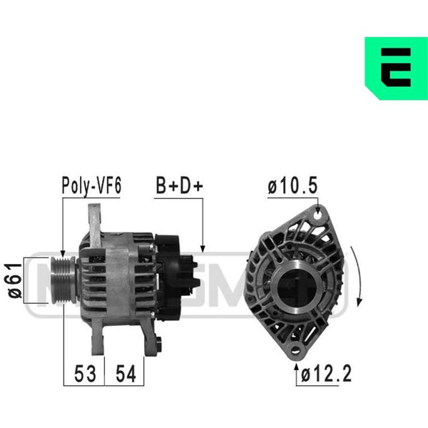Generator 14V 85A Era oem Oem 210863 ERA OEM