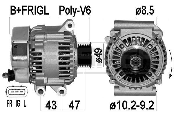 Generator 14V 105A