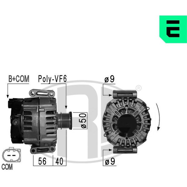 Generator 14V 180A Era oem Oem 210897 ERA OEM