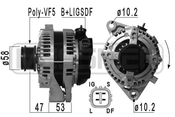 Generator 14V 100A