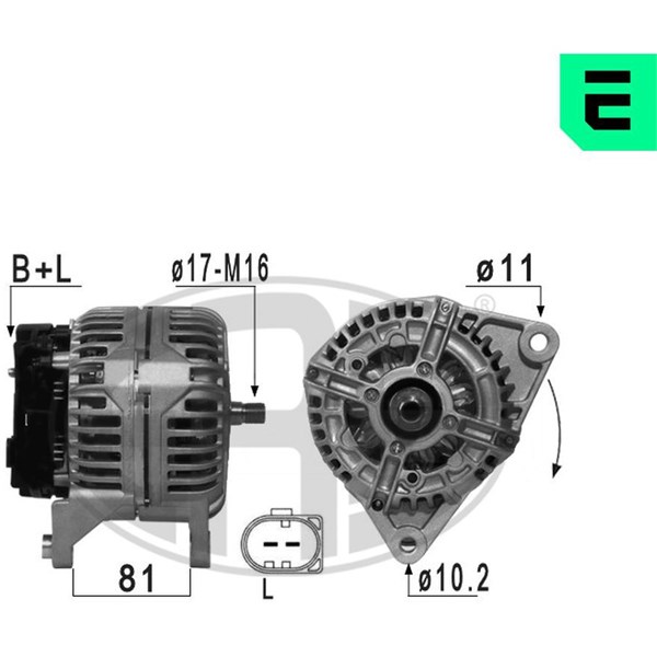 Generator 14V 140A Era oem Oem 210940 ERA OEM