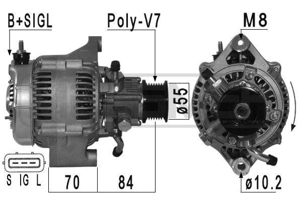 Generator 14V 120A