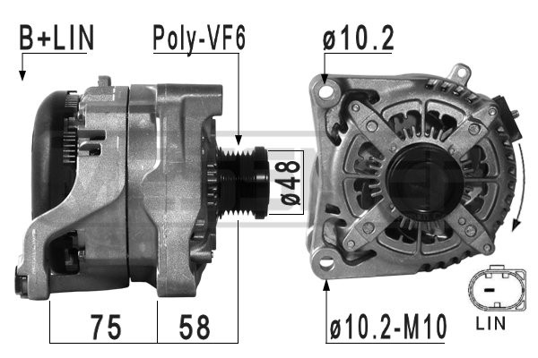 Generator 14V 210A