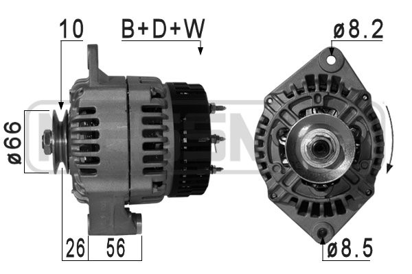 Generator 14V 80A