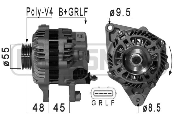 Generator 14V 90A