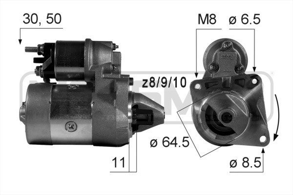 Startmotor 12V