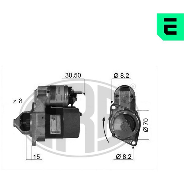 Startmotor 12V Era oem Oem 220027 ERA OEM
