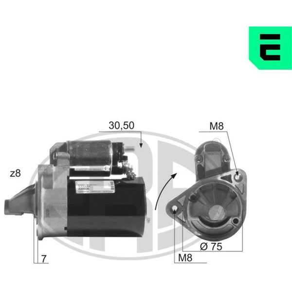 Startmotor 12V Era oem Oem 220036 ERA OEM