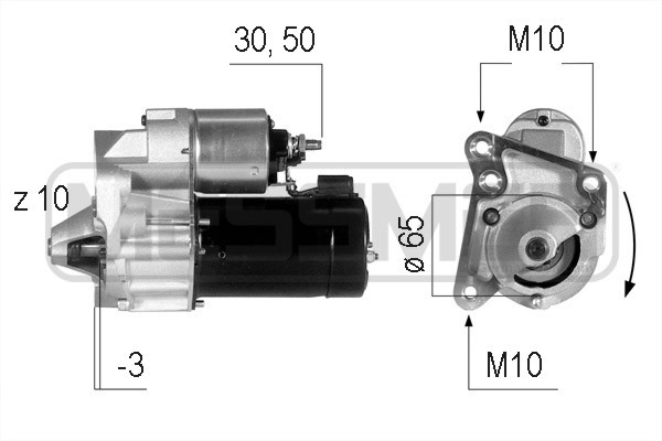 Startmotor 12V
