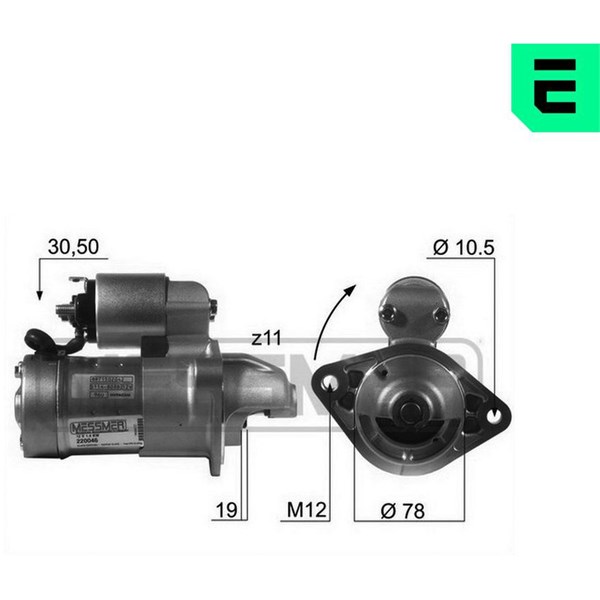 Startmotor 12V Era oem Oem 220046 ERA OEM