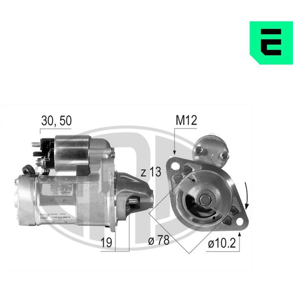 Startmotor 12V Era oem Oem 220047 ERA OEM